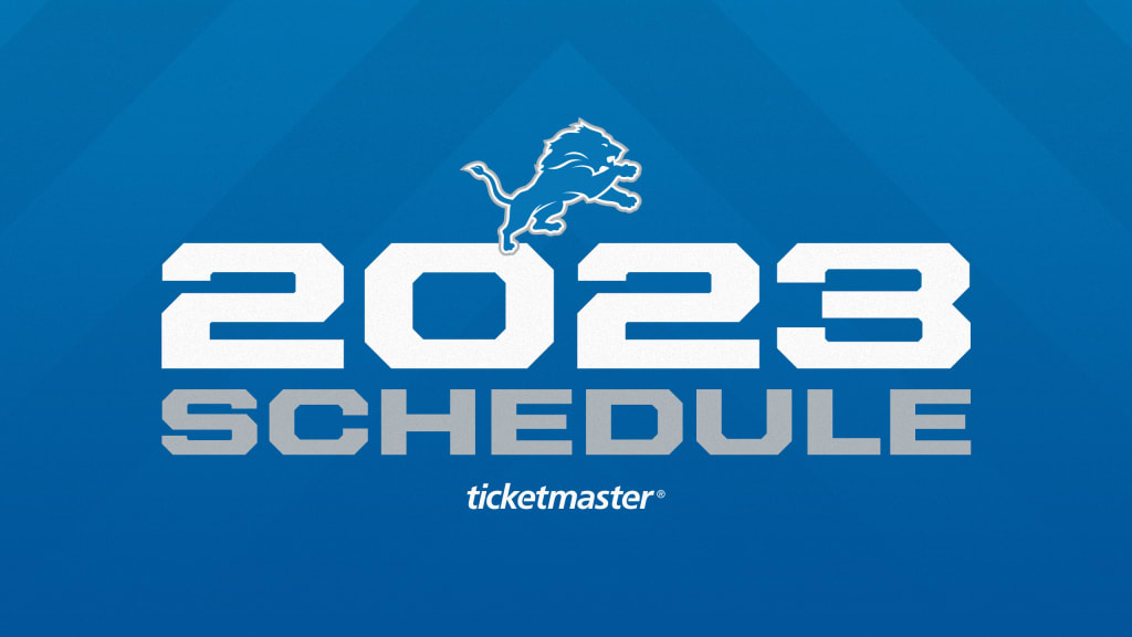 detroit lions home schedule 2023