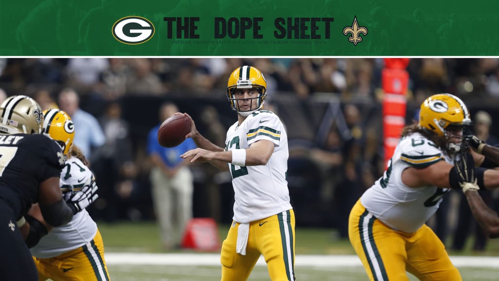 Dope Sheet: Packers and Eagles play on Sunday Night Football