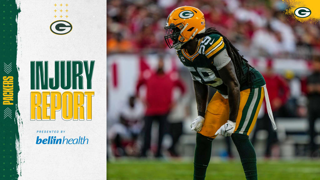 NFL 2023 Week 1 injury report roundup: Packers, Rams shorthanded at wide  receiver - NBC Sports