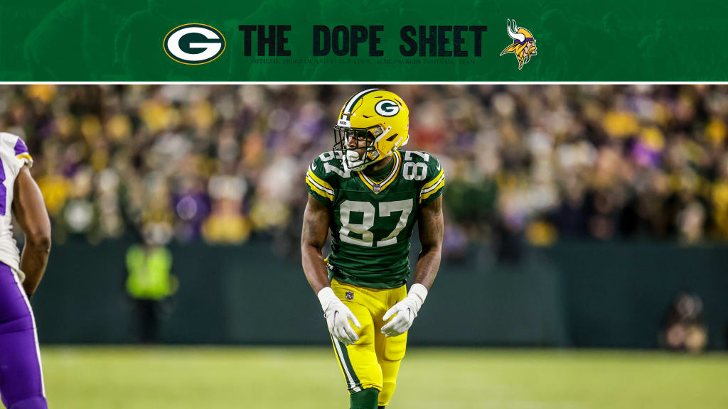 Packers-Rams Week 7 Dope Sheet