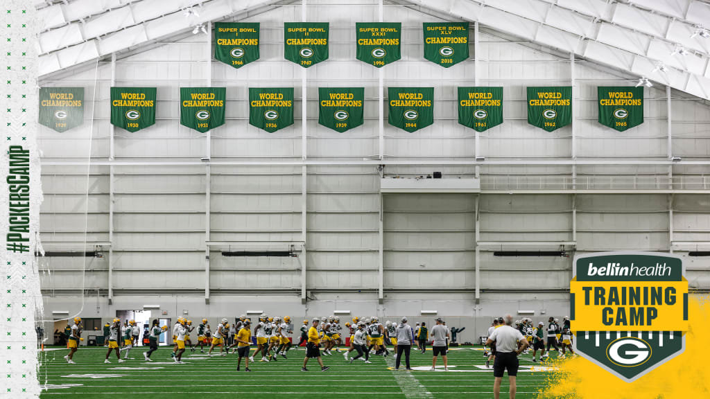 Training Camp: Packers hold Sunday practice inside the Don Hutson Center