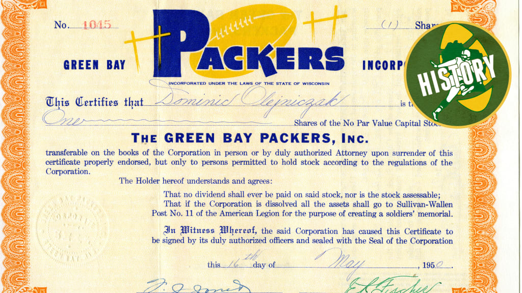 Yes, Packers sold shares of stock from 1950 drive in 1959