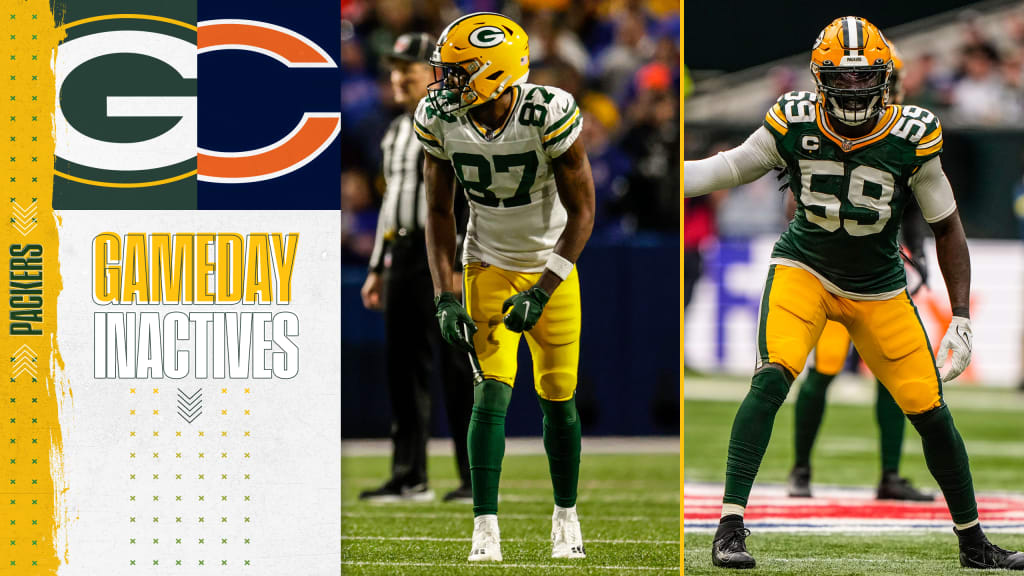 Packers Week 13 Inactives: WR Romeo Doubs (ankle) out vs Bears - Acme  Packing Company