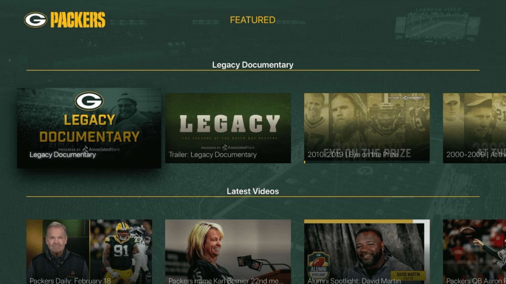 Green Bay Packers launch video streaming app for TV - Milwaukee Business  Journal