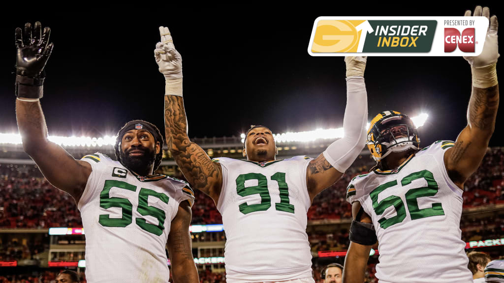 GREEN BAY, WI - JANUARY 22: Green Bay Packers outside linebacker Za'Darius  Smith (55) celebrates during the NFC Divisional playoff game between the Green  Bay Packers and the San Francisco 49ers at