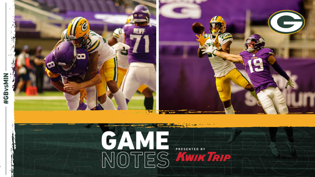 Week 1: Packers visit the Minnesota Vikings