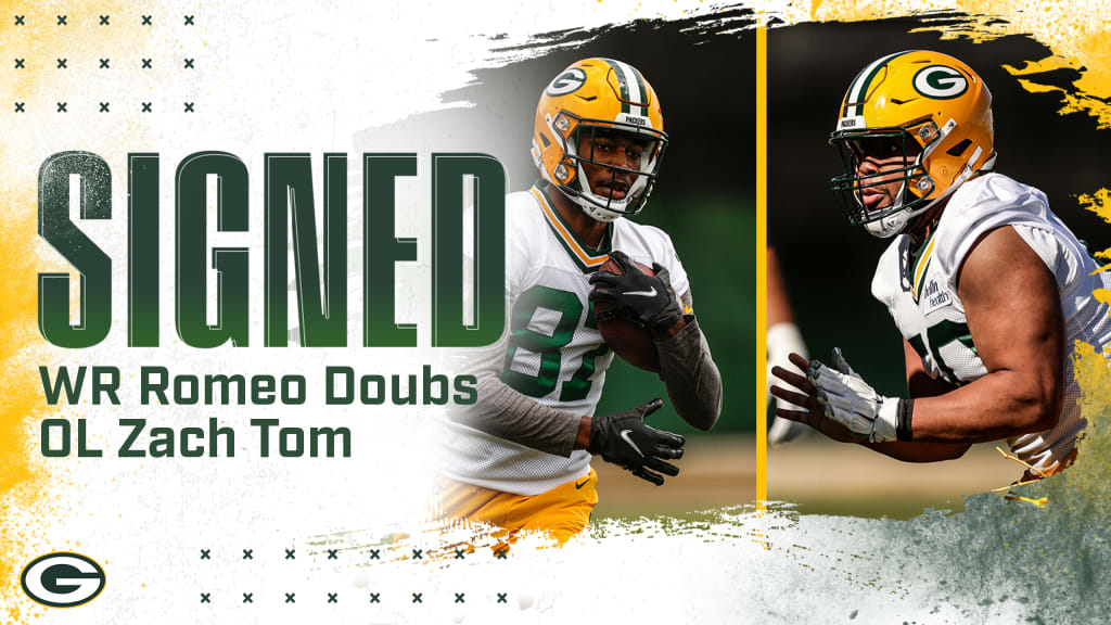 Packers sign WR Romeo Doubs, OL Zach Tom