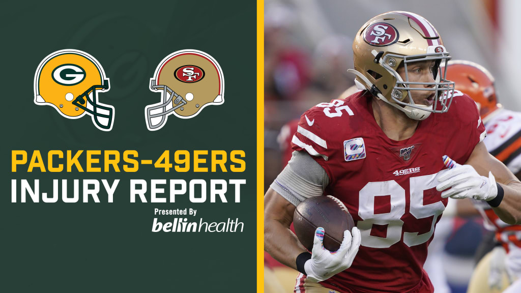 George Kittle questionable for Sunday; Packers-49ers Injury Report