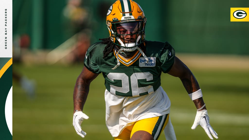 Green Bay Packers free safety Darnell Savage makes a read during a