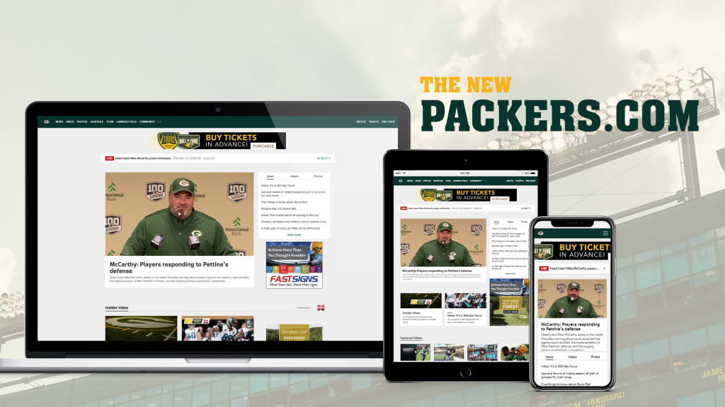 Packers Launch m., A Mobile Device Web Site