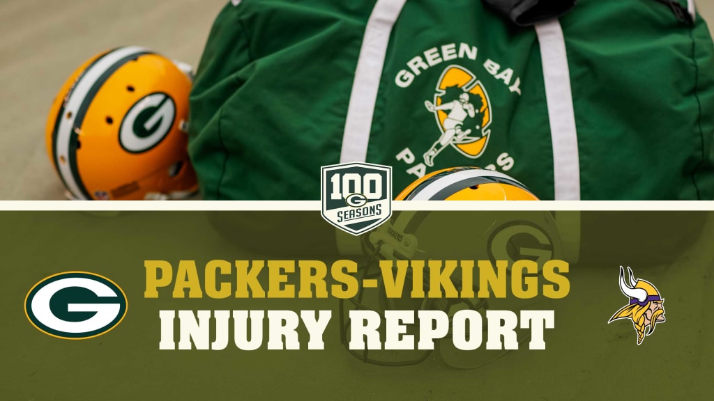 Packers-Vikings Injury Report