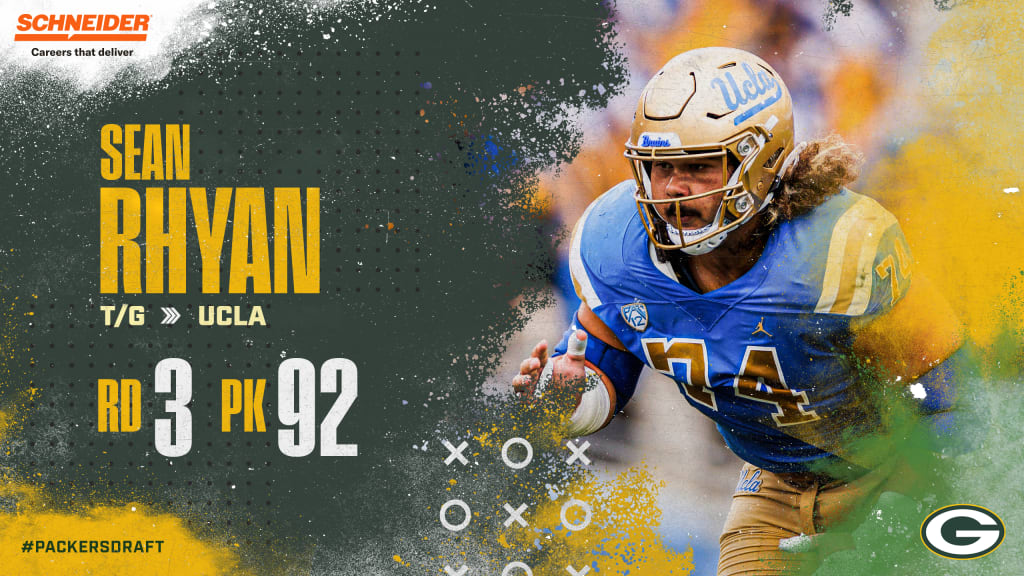 Green Bay Packers select UCLA OL Sean Rhyan at No. 92 overall in