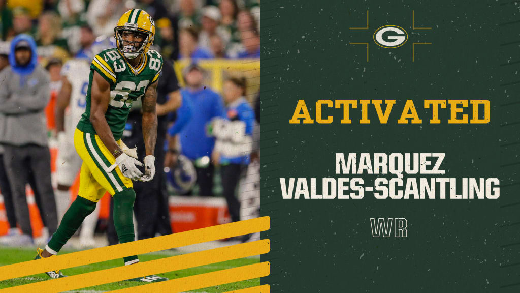 Packers activate WR Valdes-Scantling from reserve/COVID-19 list