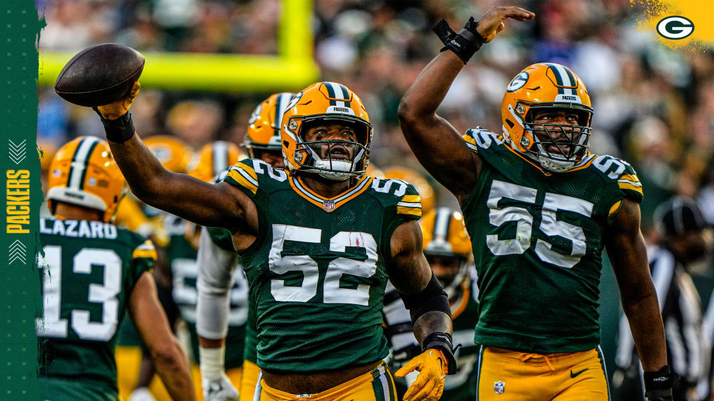 Green Bay Packers linebacker Tipa Galeai, right, and linebacker