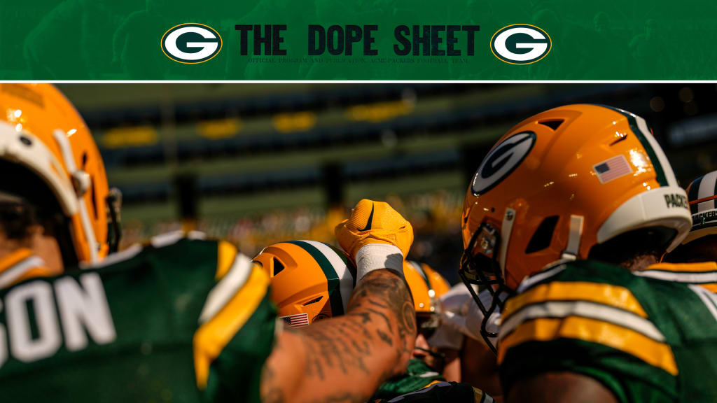 Dope Sheet: Packers head into Week 13 bye