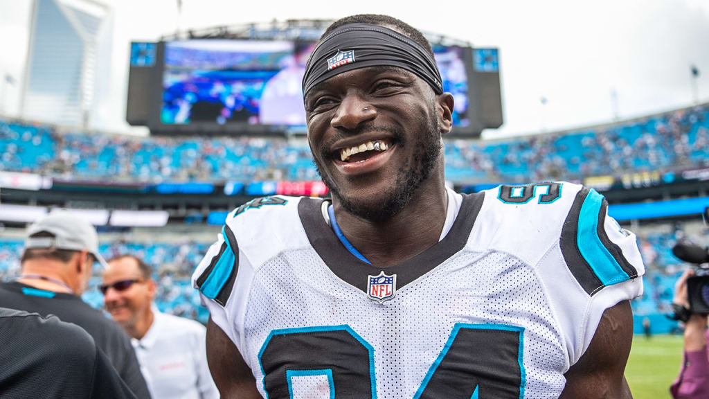 Efe Obada makes his mark against former team and QB Cam Newton