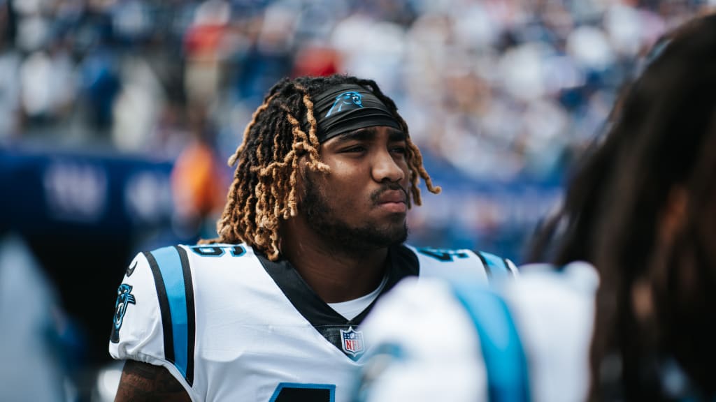 Carolina Panthers linebacker Arron Mosby (46) in action during an NFL  preseason football game against the Buffalo Bills, Saturday, Aug. 26, 2022,  in Charlotte, N.C. (AP Photo/Brian Westerholt Stock Photo - Alamy