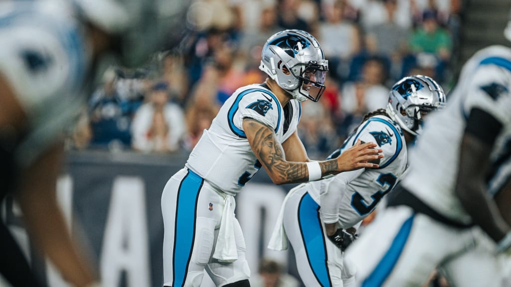 Carolina Panthers cornerback Tae Hayes runs into the end zone for