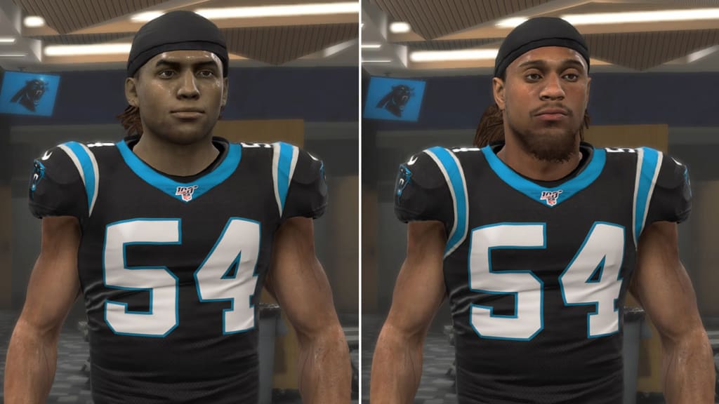 Before and After: Madden 20 updated several Panthers face scans