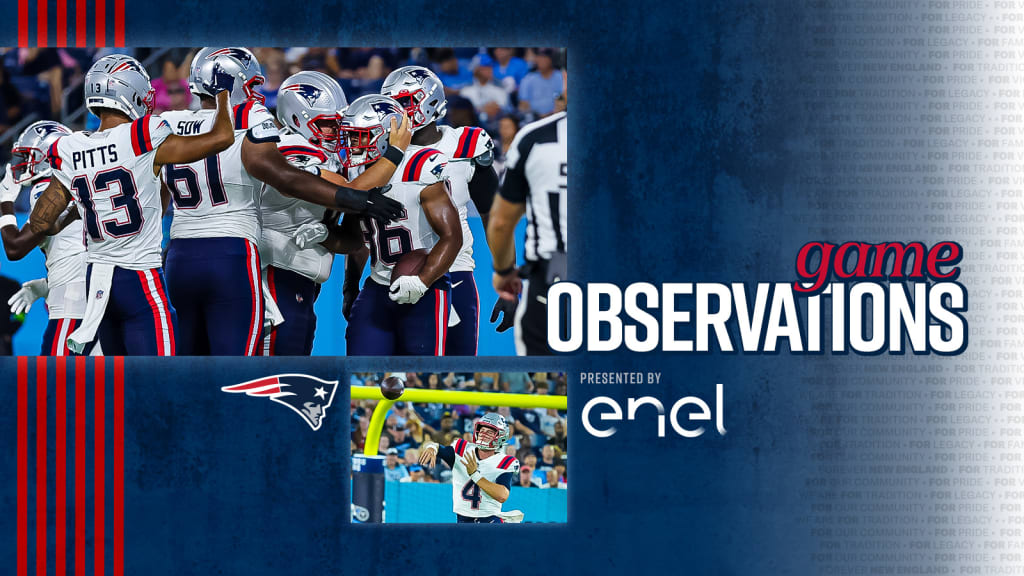 Five things to watch in Patriots' preseason finale vs. Titans