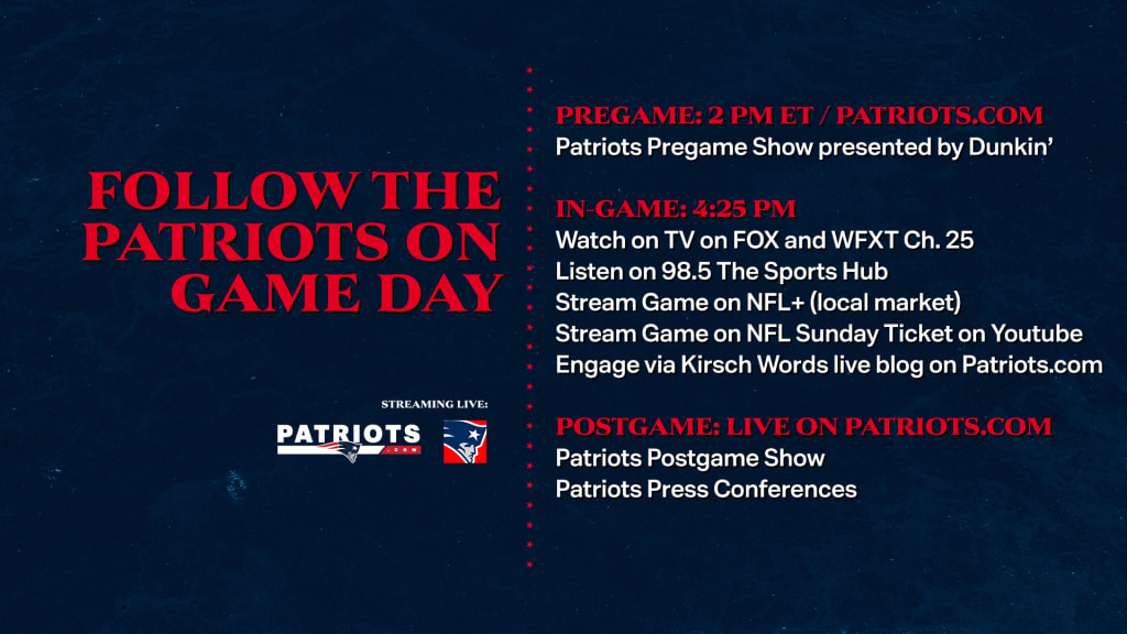 How to watch the New England Patriots vs. Dallas Cowboys this afternoon on  Fox
