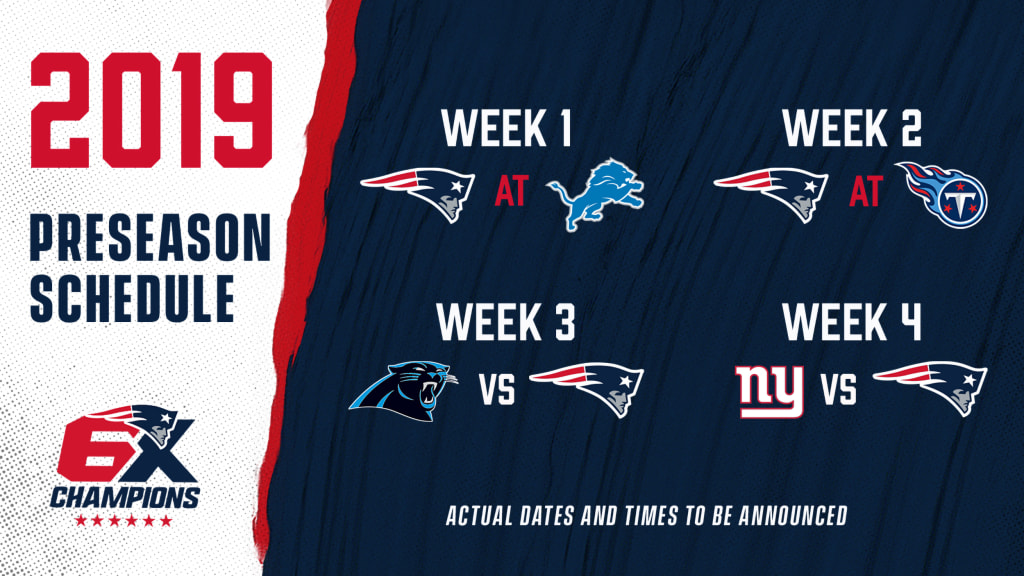 Patriots Preseason Schedule 2022 Patriots Preseason Opponents Announced