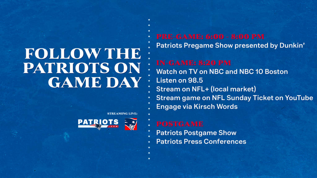 Patriots hot sale nbc live