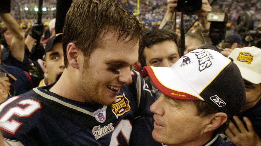 Photo: SUPER BOWL XXXVIII - NEW ENGLAND PATRIOTS VS. CAROLINA PANTHERS -  SBP2004020131 