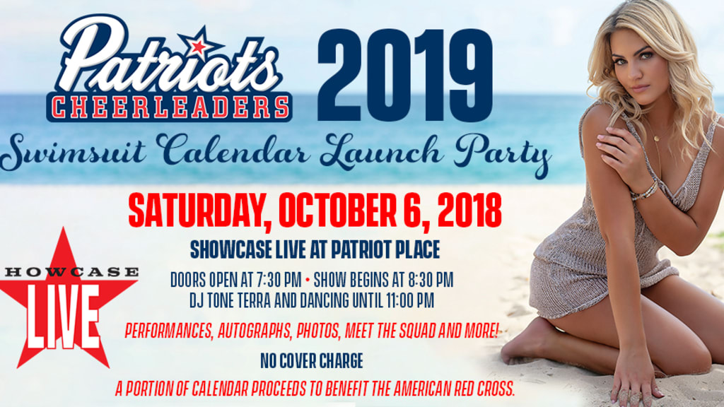 Patriots Cheerleaders 2018 Swimsuit Calendar Launch Party