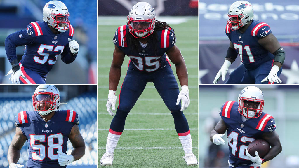 Patriots Uniform Tracker on X: Here is what the #Patriots would look like  if they opted for a white helmet and white pants!   / X