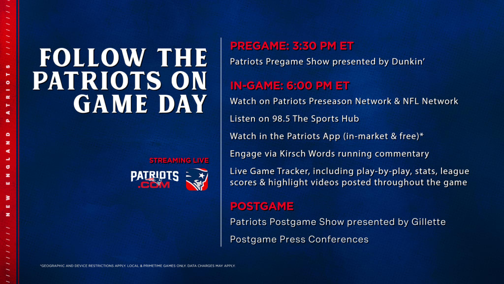 The #Patriots preseason dates and times were finalized this afternoon…  here's a look at the schedule! #LFG