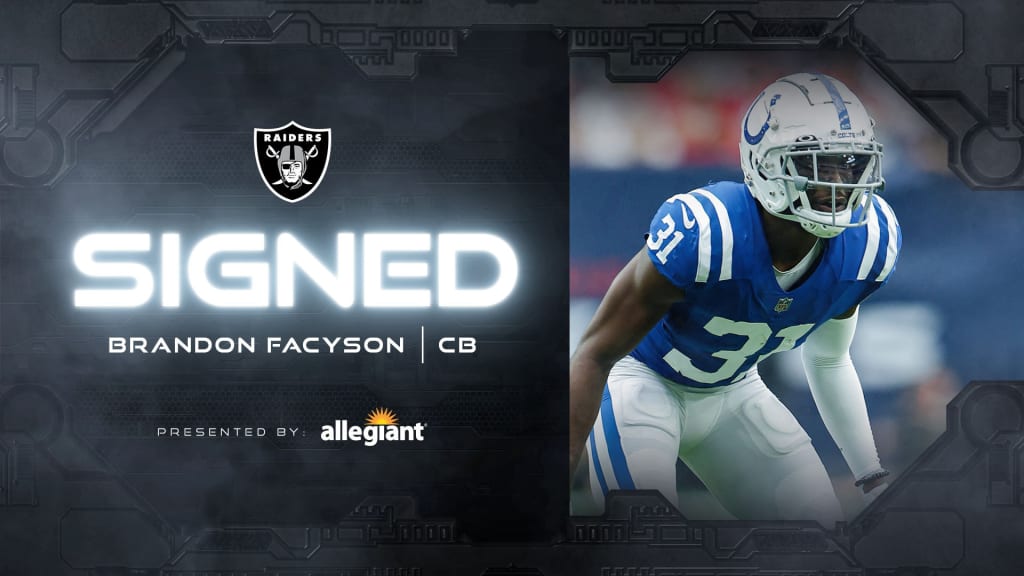 Raiders are signing Brandon Facyson off Chargers' practice squad