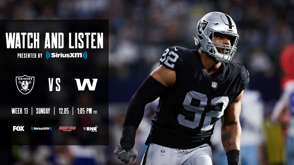 Washington Football Team-Raiders live stream (12/5): How to watch