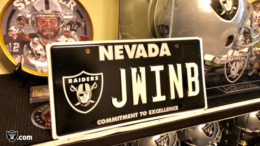 NEVADA LAS VEGAS RAIDERS NFL TEAM AUTO LICENSE PLATE " RON "  RONALD RONNIE NV