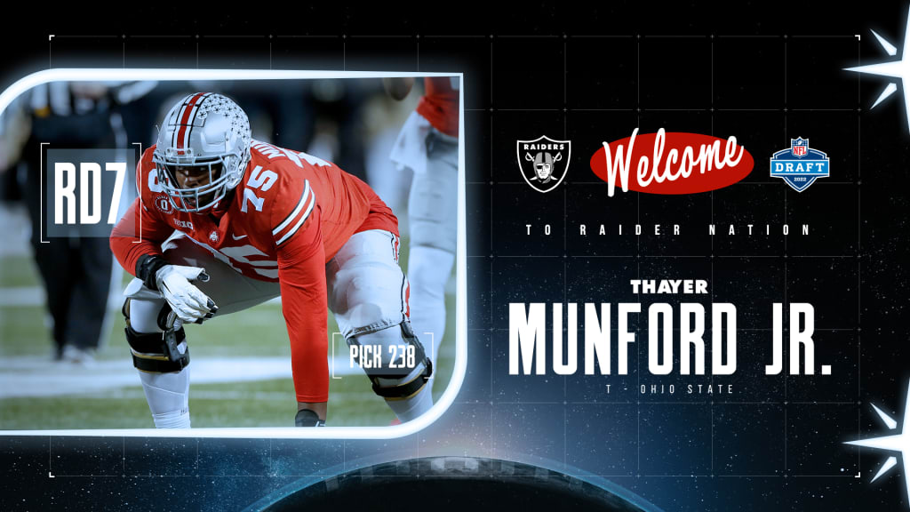 Ohio's Thayer Munford Jr. settles into 2nd year with Las Vegas Raiders