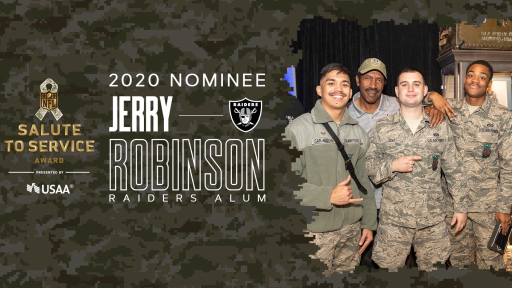 Raiders alumnus Jerry Robinson nominated for USAA Salute To Service Award