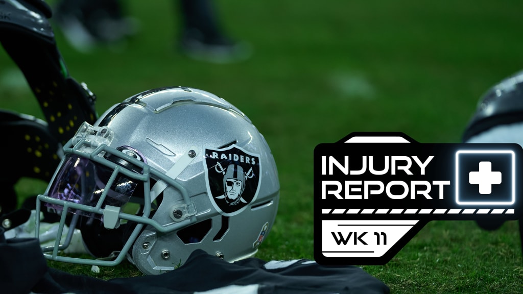 Las Vegas Raiders on X: Wednesday's Week 11 Injury Report » https