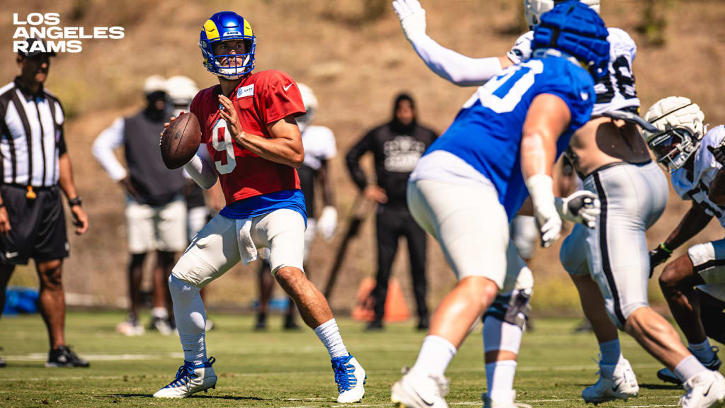 Defensive end Maxx Crosby's sound on the field from joint practice with the  Los Angeles Rams prior to the Raiders' Preseason Week 2 matchup