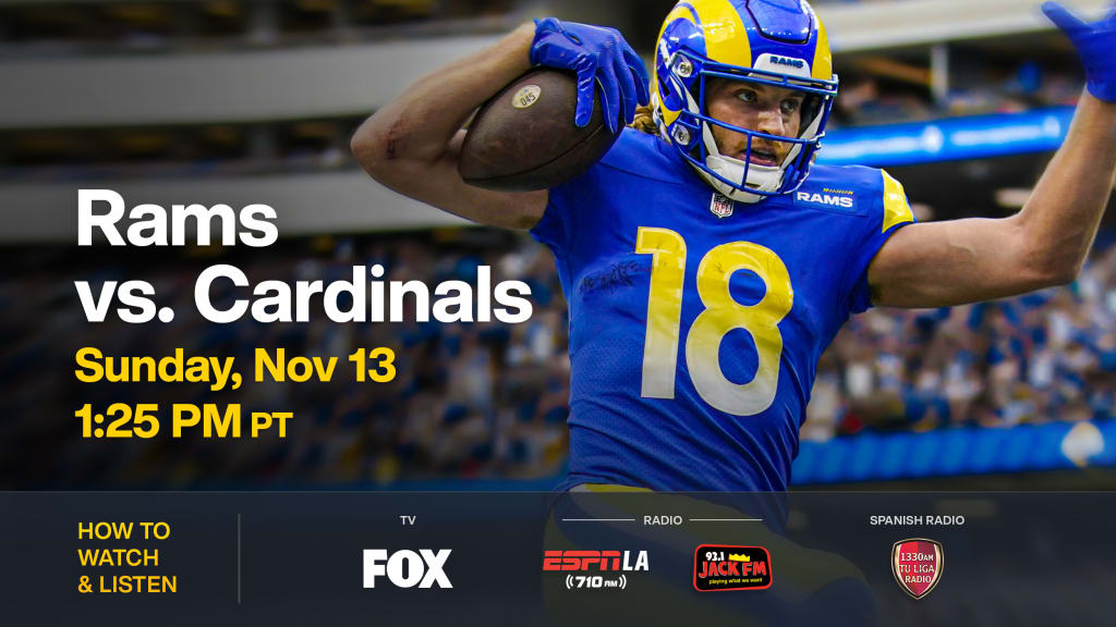 How to watch Cardinals at Rams on October 3, 2021