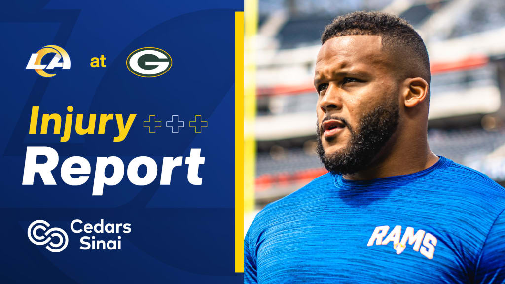 Rams update injury status on Aaron Donald, Cooper Kupp, John Wolford vs  Packers - Turf Show Times