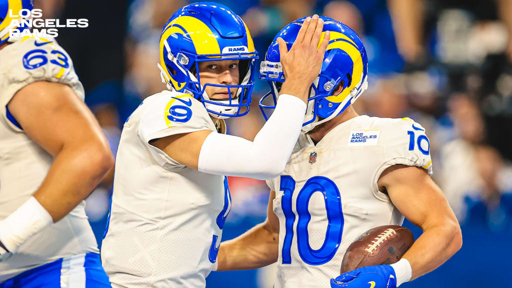 September 19, 2021: Los Angeles Rams wide receiver Cooper Kupp (10) during  NFL football game action between the Los Angeles Rams and the Indianapolis  Colts at Lucas Oil Stadium in Indianapolis, Indiana.