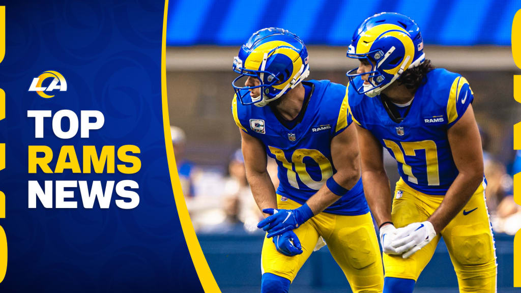 Rams reveal new uniforms that include metallic chrome blue helmet - ESPN