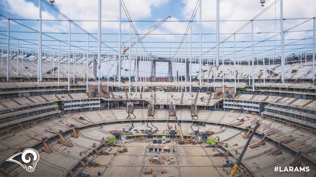 Construction crews go (100 feet) deep as L.A. Rams stadium takes