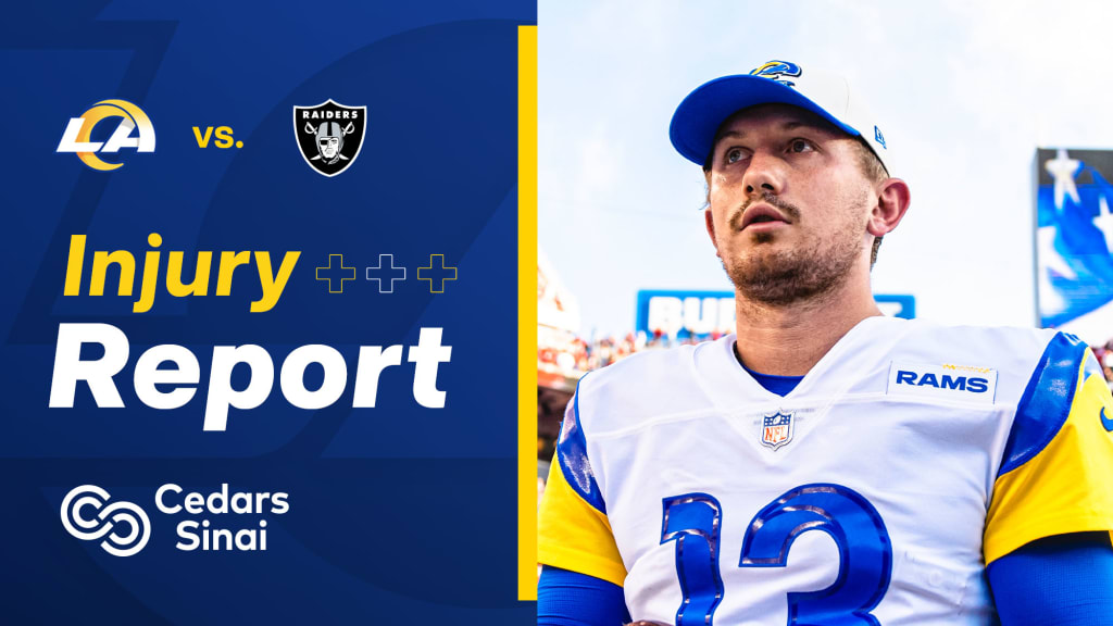 Raiders, Rams final Week 14 injury report: DT Aaron Donald OUT, CB Rock  Ya-Sin OUT