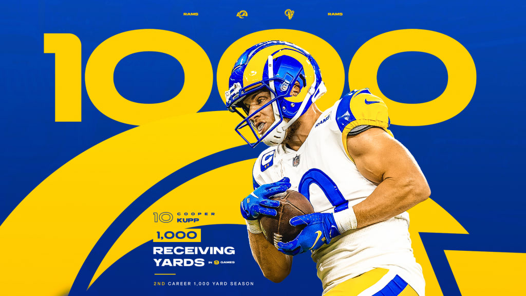 Rams wide receiver Cooper Kupp surpasses 5,000 career receiving yards