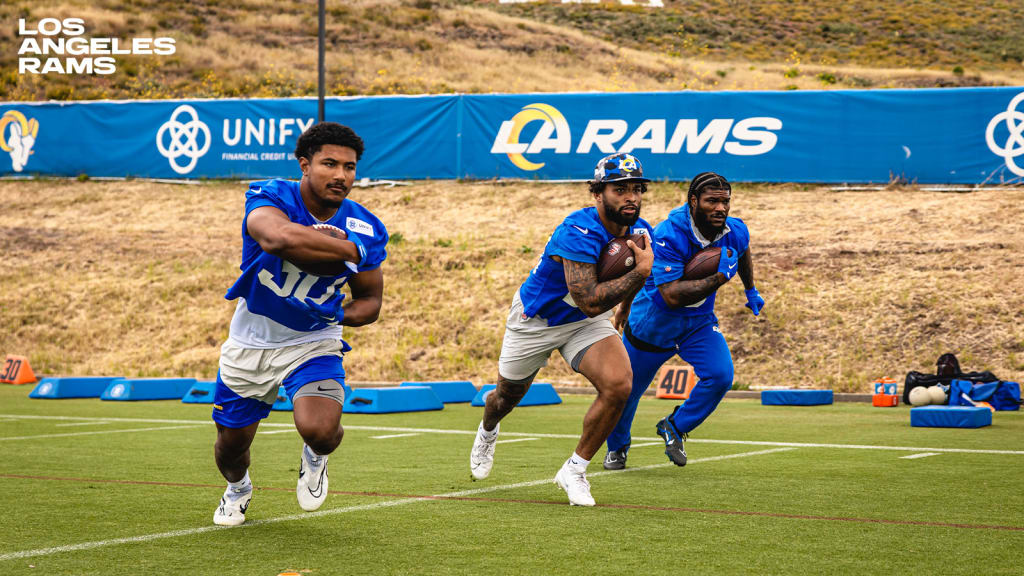 Running back Ronnie Rivers of the Los Angeles Rams prior to a NFL