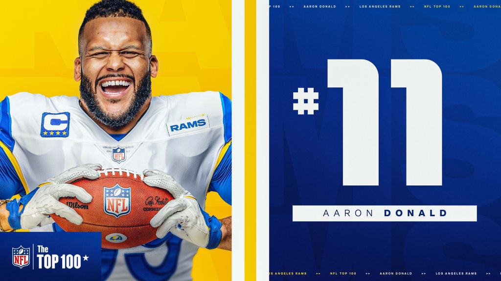 Rams defensive tackle Aaron Donald is No. 11 on NFL Top 100 Players of 2023