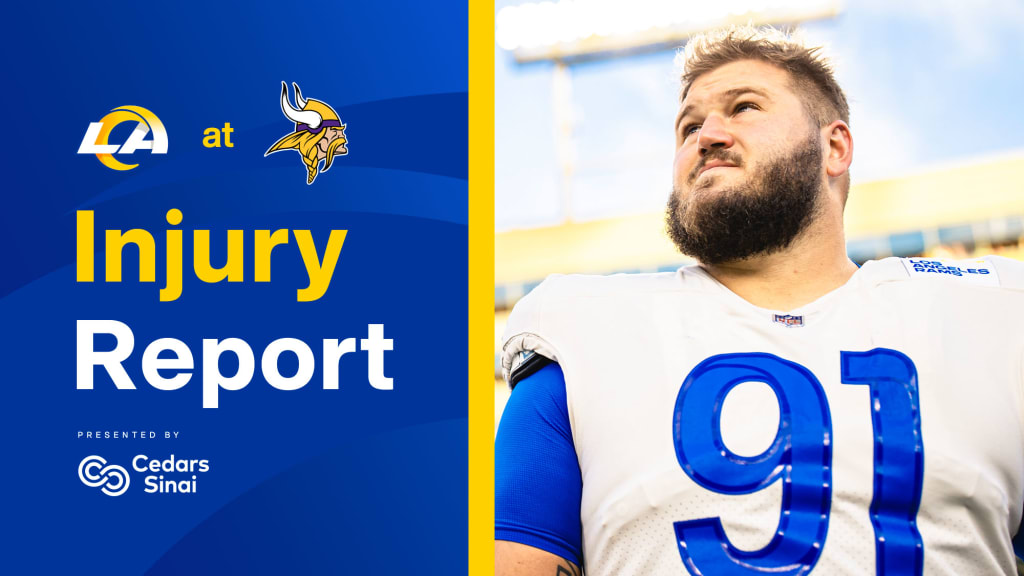 Injury Report 12/24: Rams defensive lineman Greg Gaines questionable for  Week 16 at Vikings