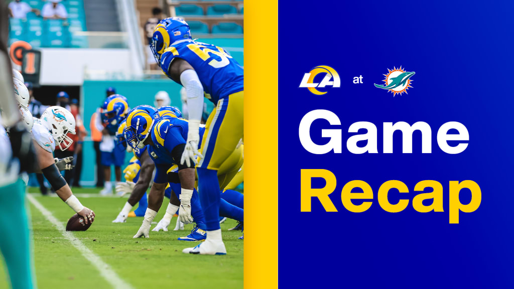 Game recap: Los Angeles Rams vs Miami Dolphins, Nov. 1, 2020