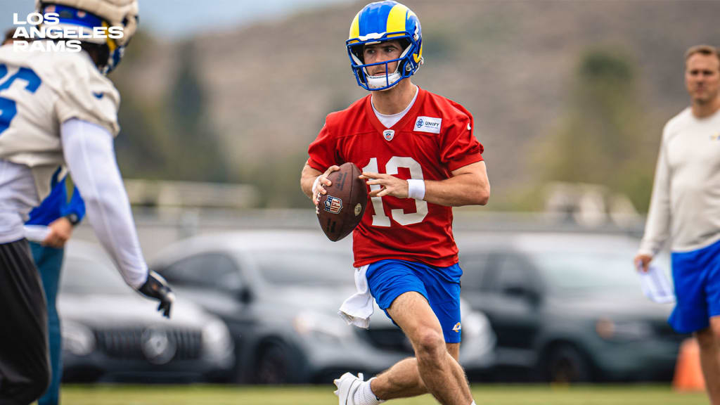 Los Angeles Rams cornerback Tyon Davis (20) runs during the NFL